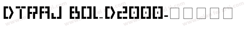 DTraj Bold2000字体转换